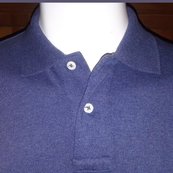 Men's Norsport MED polo top denim blue 100% cotton - Picture 2 of 8